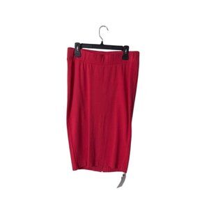 NEW ISABELLA OLIVER RED PENCIL SKIRT SIZE 2 MATERNITY CAREER WEAR STRETCH KNIT